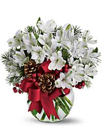 Holiday Cheer Bouquet Christmas Arrangement