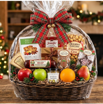 Holiday Fruit and Gourmet Basket Gift