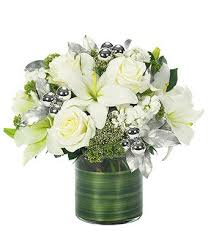 Holiday Lily Rose Arrangement Vase Arrangement  Substitutions Maybe Necessary