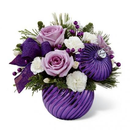 Holiday purple Ornament 