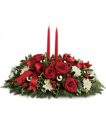 Holiday Shimmer  Centerpiece in Fort Worth, TX | DARLA'S FLORIST