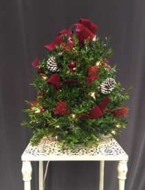 Holiday Splendor Fresh Boxwood Tree