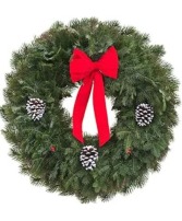 Holiday Wreath, Graveside Graveside Christmas Wreath with Stand