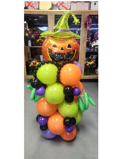 Witches Brew Balloon Tower  4 foot Balloon Column