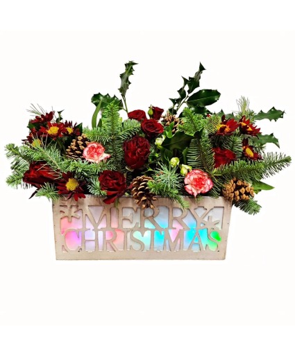 Holly Jolly Christmas  Christmas Vase Arrangement 