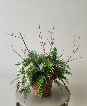 Holly Jolly Greens  Fresh arrangement