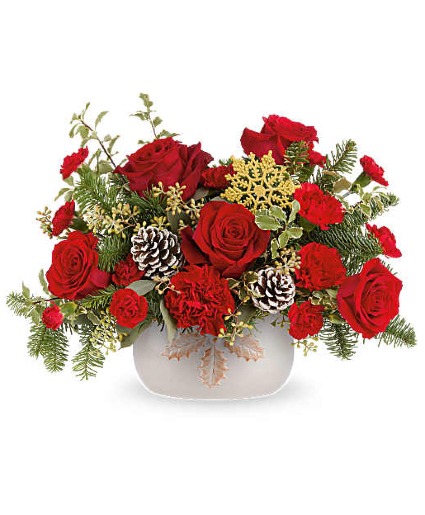 HOLLY SEASON CHRISTMAS ARRANGEMENT