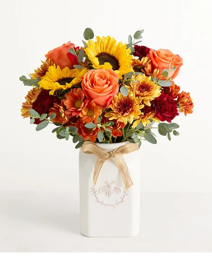 Honey Bee Buzz For Fall Honey Bee vase 