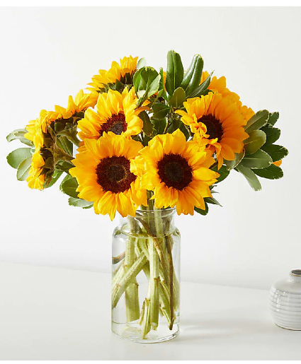 Honey Bee Sunflower Bouquet