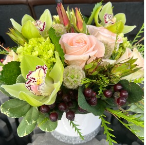 Honey Dew Melon Cylinder Vase