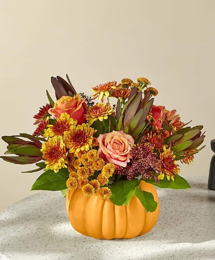 Honeyed Harvest Pumpkin Arrangement