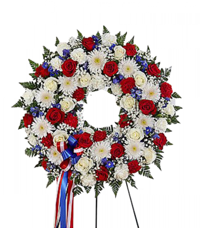 Honor And Duty Standing Wreath
