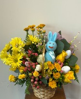 HOP BLOOMY EASTER BASKET ARRANGEMENT