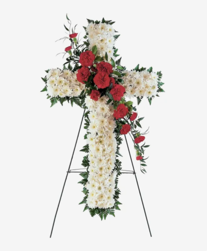 Hope and Honor Cross Standing Spray