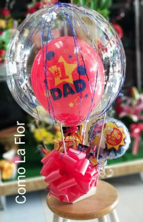 Hot Air Balloon Arrangement  Snack Basket