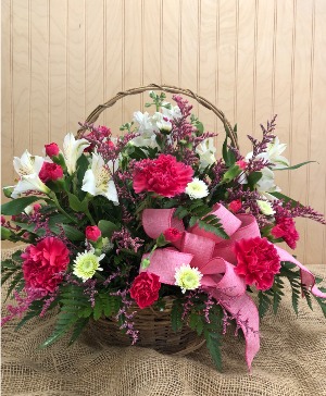 Hot! Hot! Pink Basket WOODBURY'S ORIGINAL