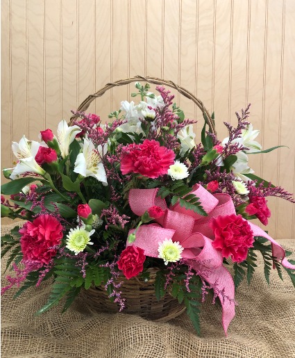 Hot! Hot! Pink Basket WOODBURY'S ORIGINAL