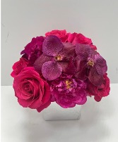 hot peony  centerpiece