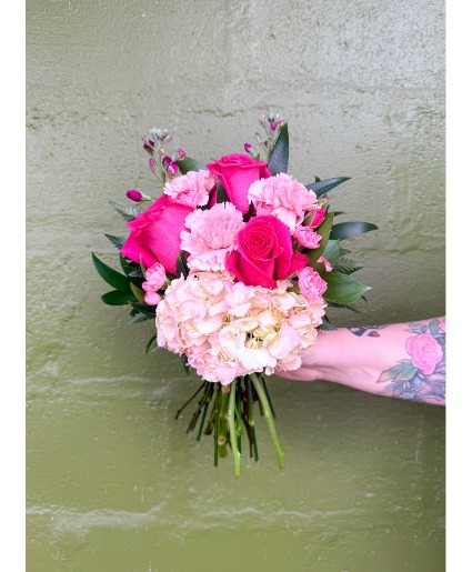 Hot Pink Handheld Bouquet 
