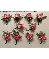 Hot Pink Please Boutonnière