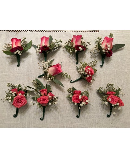 Hot Pink Please Boutonnière