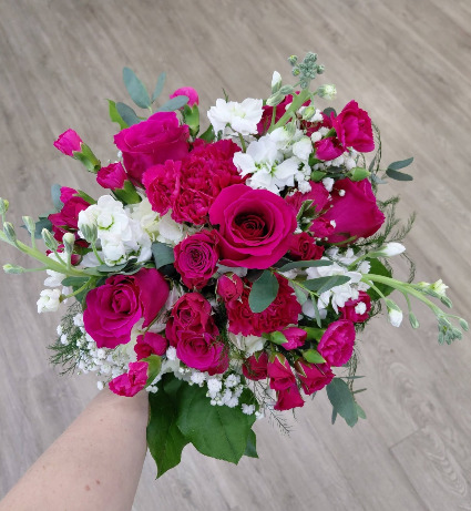 Hot Pink Prom Pose Bouquet Prom Flowers
