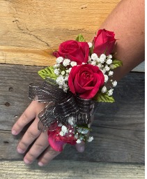 Hot Pink Rose Wrist Corsage
