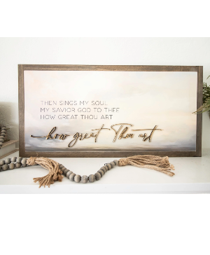 How great thou art wall art 