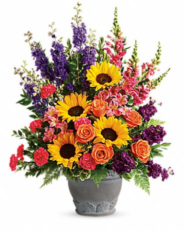 Hues Of Hope Bouquet Funeral Bouquet