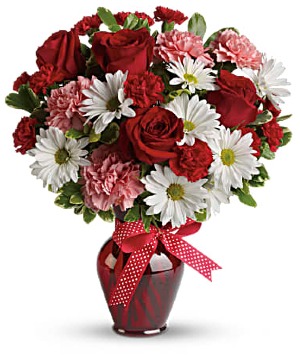 Hugs and Kisses Vase Arrangement