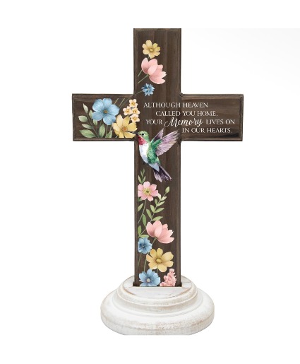 Hummingbird Cross Gift Decor 