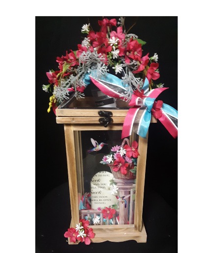 Hummingbird Lantern Candle and Lantern
