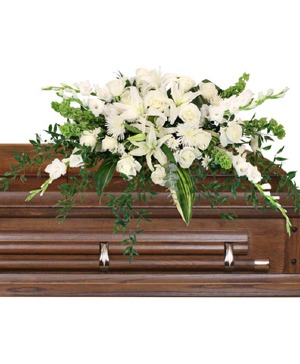 Hushed Goodbye Casket Spray