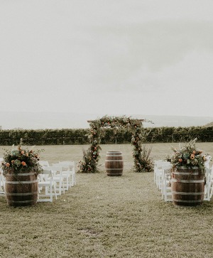 Hydrangea and Roses in the Vineyard 