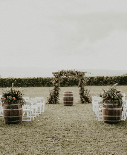 Hydrangea and Roses in the Vineyard 