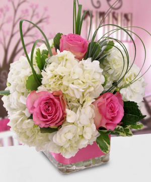 Hydrangea love Vase Arrangement  Substitutions Maybe Necessary