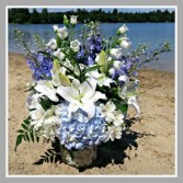Hydrangea Shell Vase Vase Arrangement