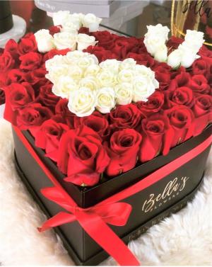 I Heart You  Fresh-Cut  or  Year-Long Roses