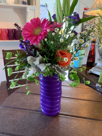 I love color This arrangement is filled with color