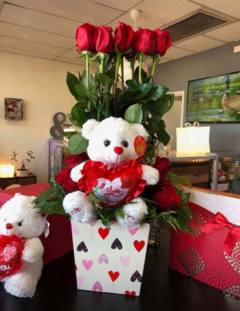 I love you fresh arrangement