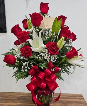 I Love You ❤️  Vase Arrangement