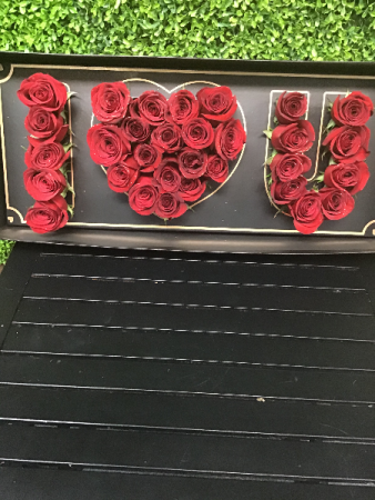 I Love You Box Roses