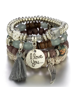 I LOVE YOU BOHEMIAN BRACELET   