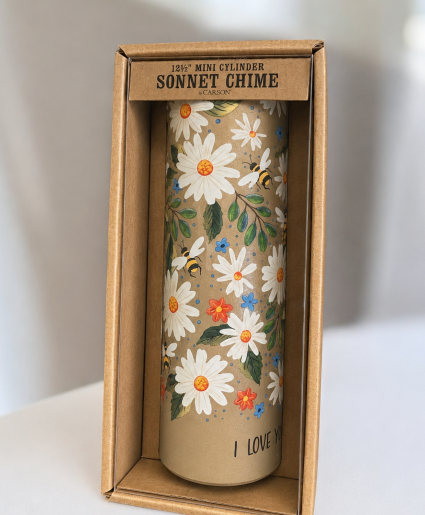 I Love You Floral Sonnet Chime 