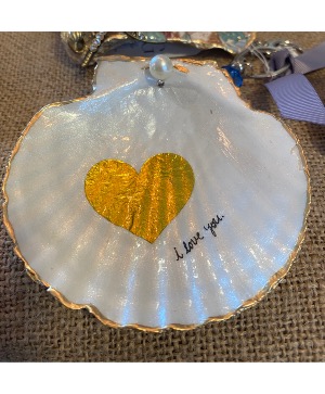 I Love You More Handcrafted Decoupage Seashell 