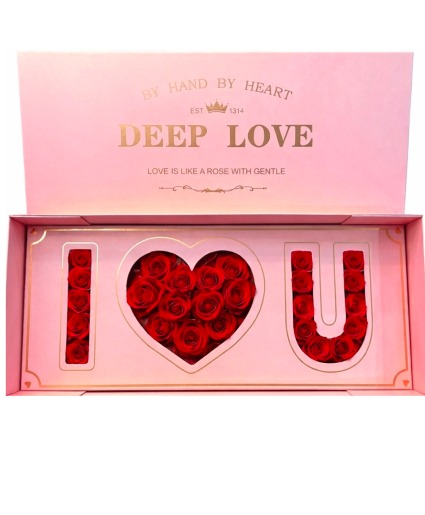 I love you rose box 