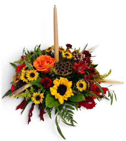 Golden Gratitude Centerpiece
