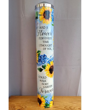"If I Had a Flower" Memorial Garden Pole
