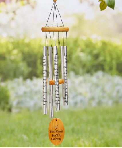 IF TEARS COULD BUILD A STAIRWAY WINDCHIME GIFT ITEM