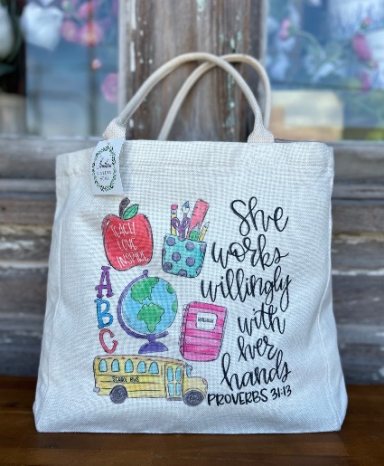 Teacher Proverbs 31 Tote Bag  Cora & pate 